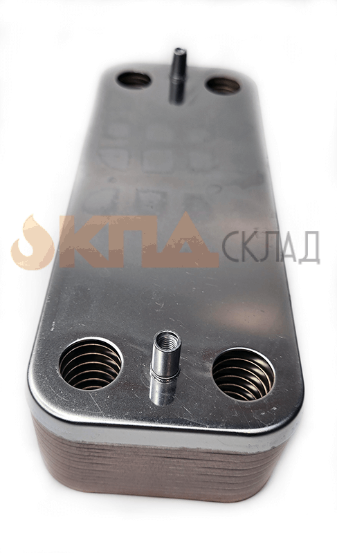 Теплообменник вторичный KPD-LAB ГВС 16 пл. для Baxi ECO Classic / ECO Nova 160 мм