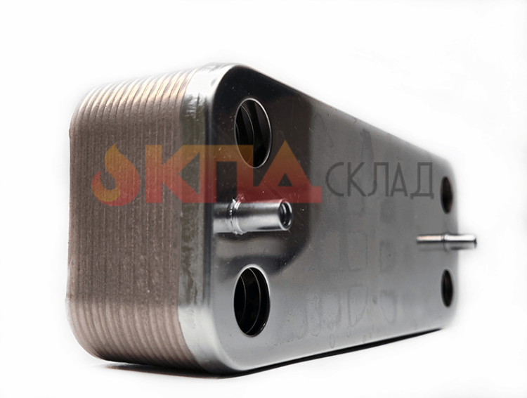 Теплообменник вторичный KPD-LAB ГВС 16 пл. для Baxi ECO Classic / ECO Nova 160 мм