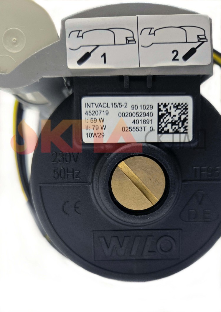 Голова циркуляционного насоса Wilo INTVACL 15/5-2 для котлов Protherm Гепард/Пантера