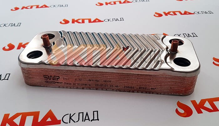 Теплообменник ГВС SWEP 12 пластин для Ariston Egis,Clas