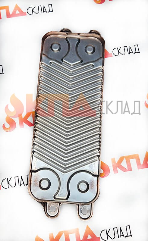 Теплообменник ГВС 12 пластин для Protherm Пантера / Гепард / Лев