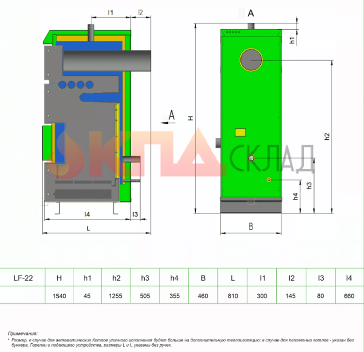 Пеллетный котел Lavoro Eco LF-22