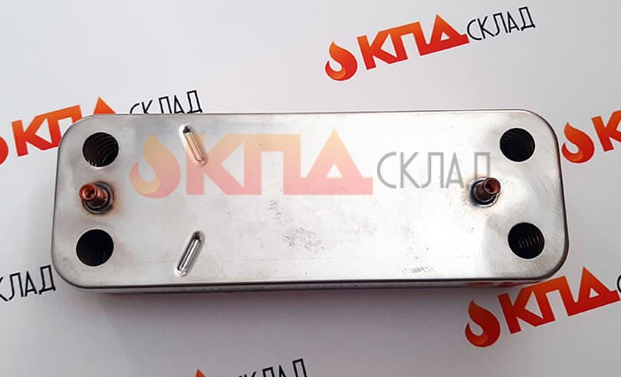 Теплообменник вторичный ГВС 12 пл. для Protherm Lynx, Jaguar 166 мм