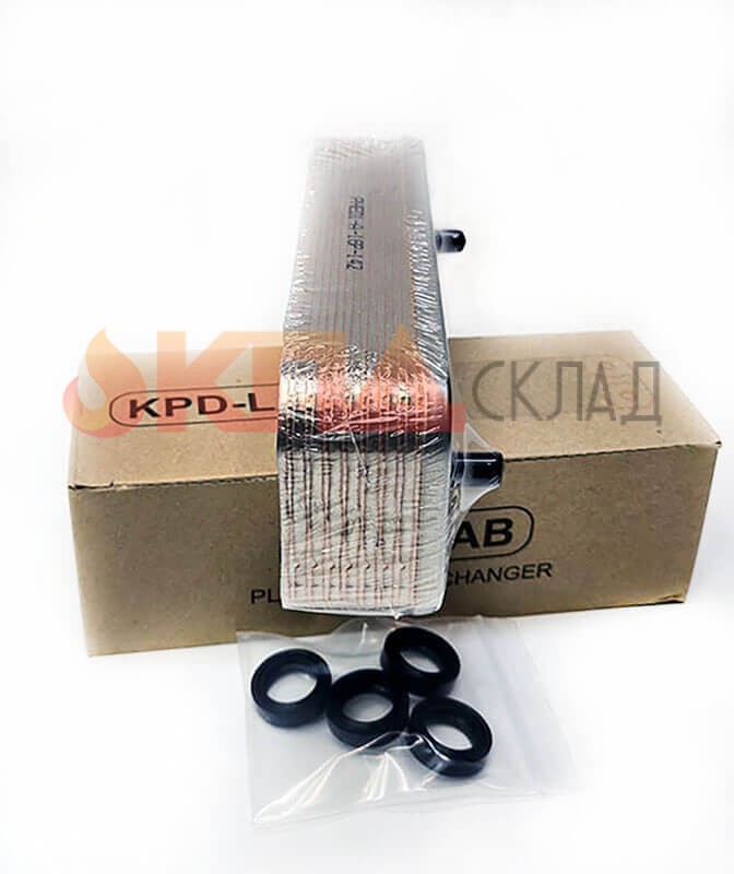 Теплообменник вторичный ГВС 16 пл. для Baxi ECO, Luna 166 мм