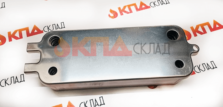 Теплообменник ГВС вторичный 16 пластин для Bosch Gaz 2000/6000, Buderus U072 