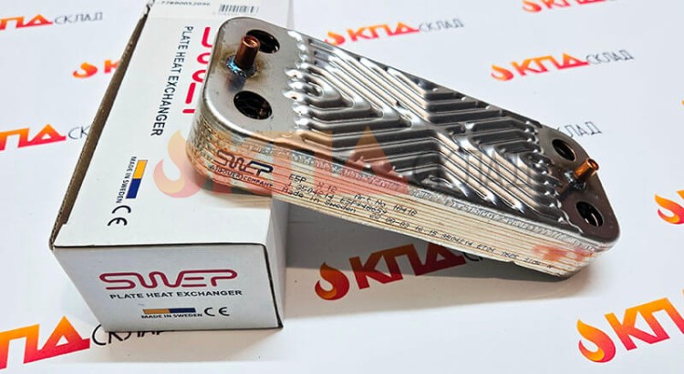 Теплообменник ГВС для Baltgaz Turbo (Swep) 12 пл.