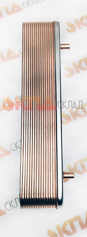 Теплообменник ГВС ZILMET 16 пл. для Baxi, Westen 156,5 мм