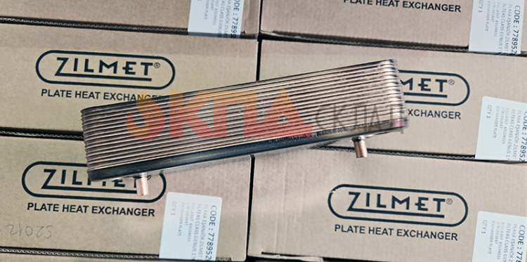 Теплообменник вторичный ГВС ZILMET 16 пластин для Ariston Egis,Clas, 142 мм