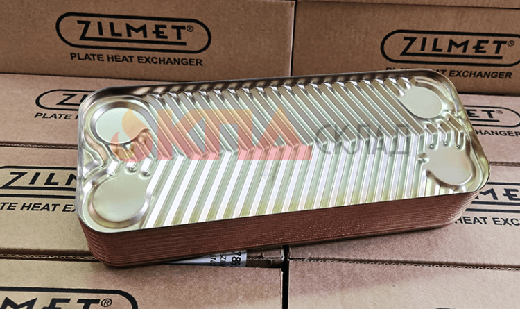 Теплообменник вторичный ГВС ZILMET 16 пластин для Ariston Egis,Clas, 142 мм