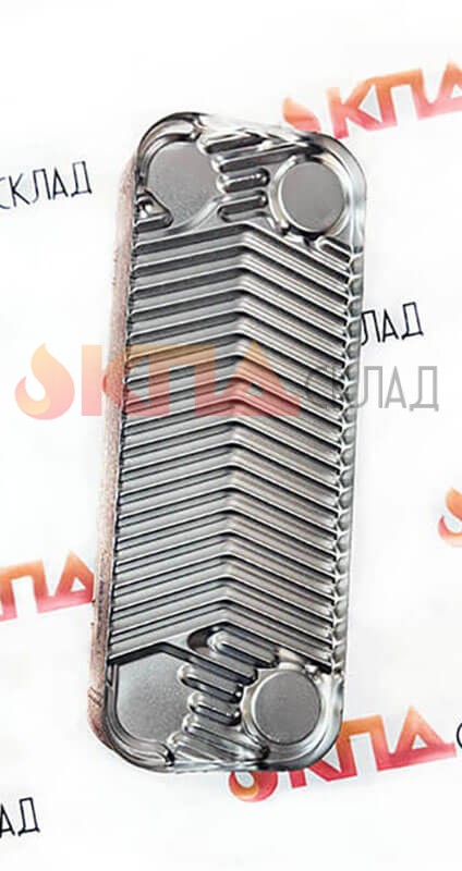 Теплообменник вторичны ГВС CONDEVO для Baxi Econova 12 пл. 160 мм