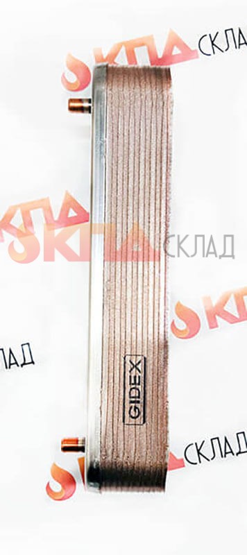 Теплообменник вторичны ГВС CONDEVO для Baxi Econova 12 пл. 160 мм