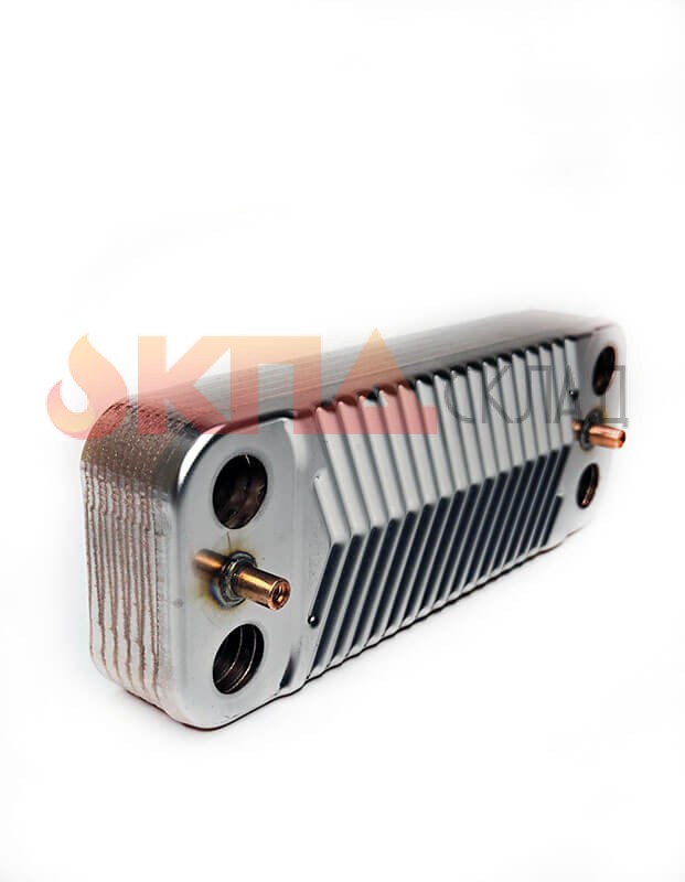 Теплообменник вторичный ГВС SWEP 12 пл. для Baxi ECO, Luna 166 мм