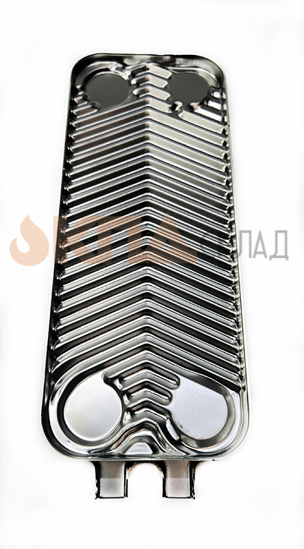 Теплообменник вторичный ГВС ZILMET 16 пластин для Bosch Gaz 2000/6000, Buderus U072