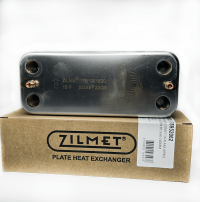 Теплообменник вторичный ГВС ZILMET 16 пл. для Baxi Econova 160 мм